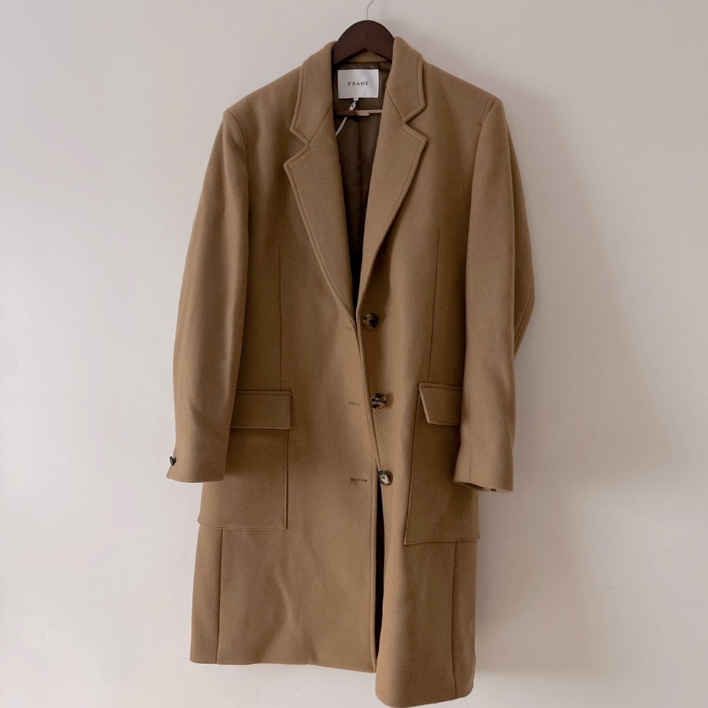 FRAME camel coat, NWT, Eastside Wool Blend